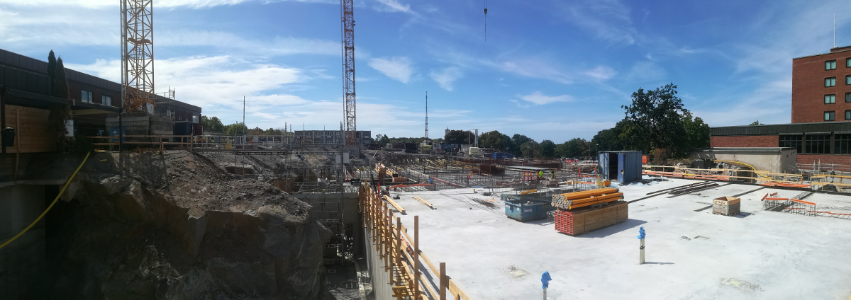 Montaż zbrojenia, prace szalunkowe i betonowe w miejscowości Karlskrona (Szwecja).